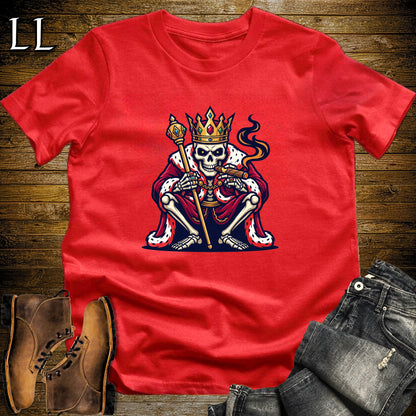Skeleton King Royal Cigar T-Shirt Red | Royal Cigar Lover Shirt