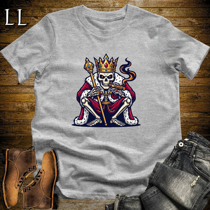 Skeleton King Royal Cigar T-Shirt Sport Grey | Royal Cigar Lover Shirt