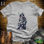 Skeleton Samurai Sport Grey | Dark Warrior Graphic Tee