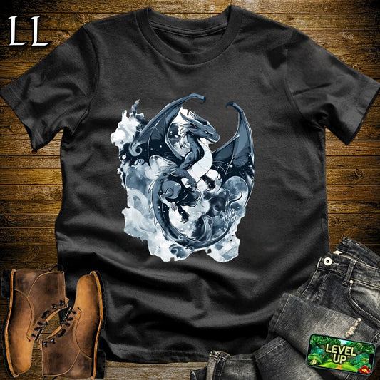 Smoky Black Dragon Softstyle Tee - Black - LegacyLayers