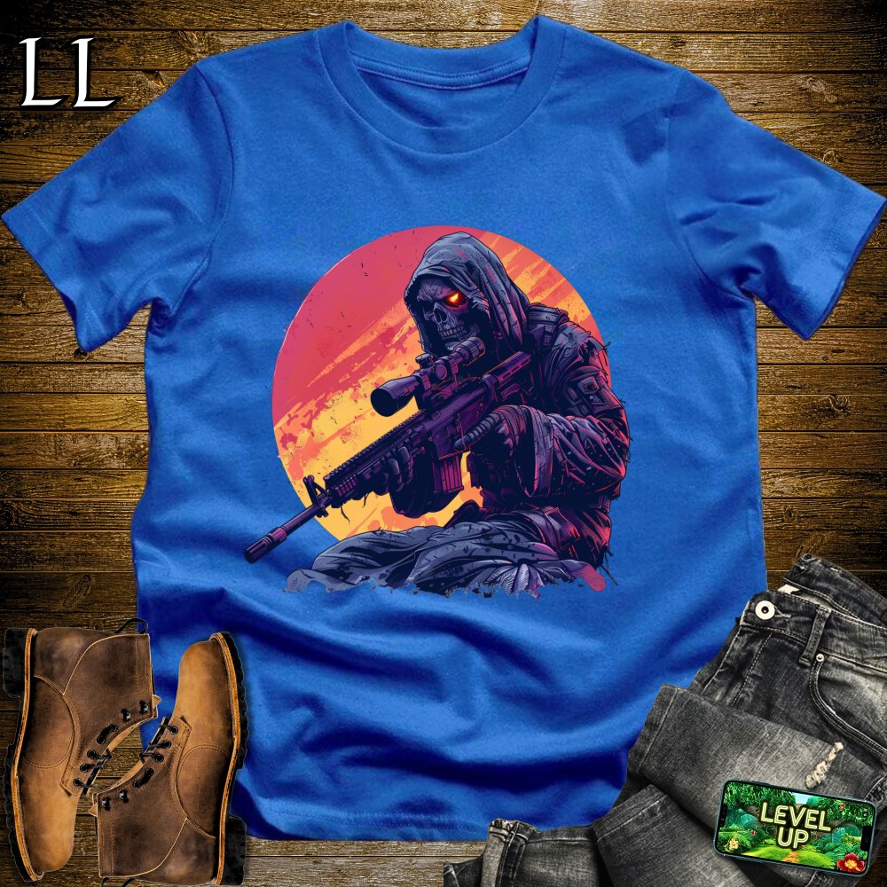 Sniper Grim Reaper Softstyle Tee - Royal - LegacyLayers