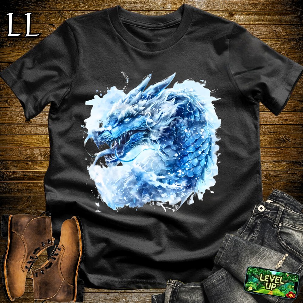 Snow Dragon Softstyle Tee - Black - LegacyLayers