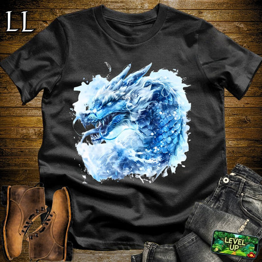 Snow Dragon Softstyle Tee - Black - LegacyLayers