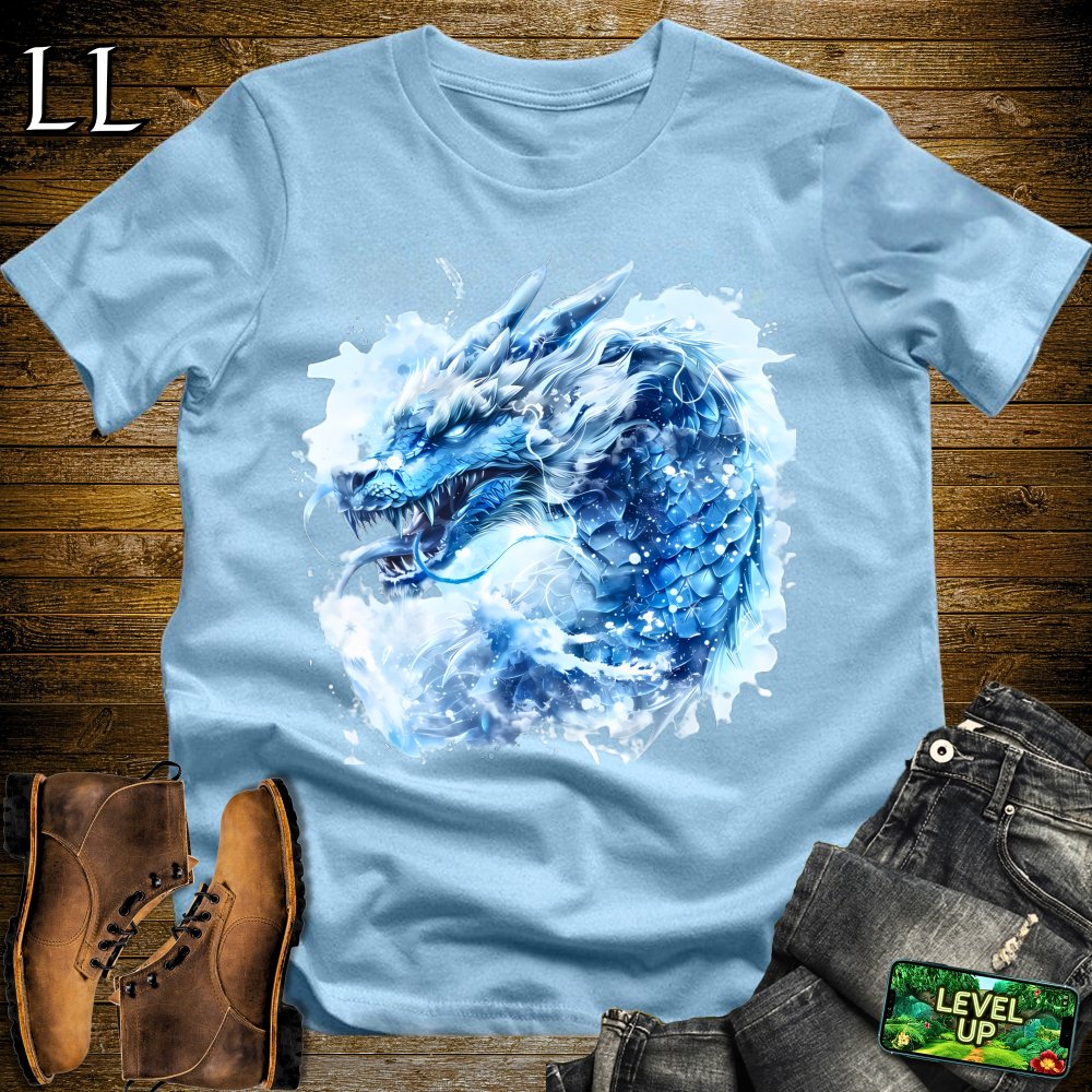 Snow Dragon Softstyle Tee - Light Blue - LegacyLayers