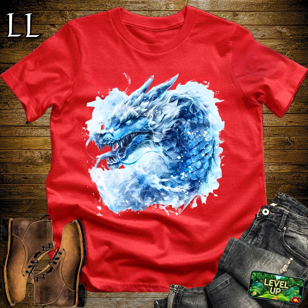 Snow Dragon Softstyle Tee - Red - LegacyLayers