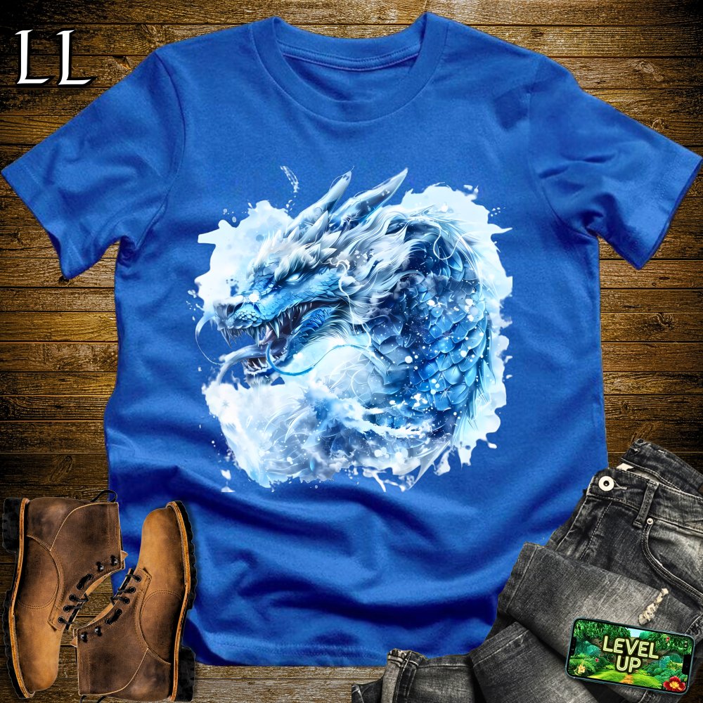 Snow Dragon Softstyle Tee - Royal - LegacyLayers