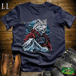 Snow Leopard Samurai Navy | Mountain Warrior Tee