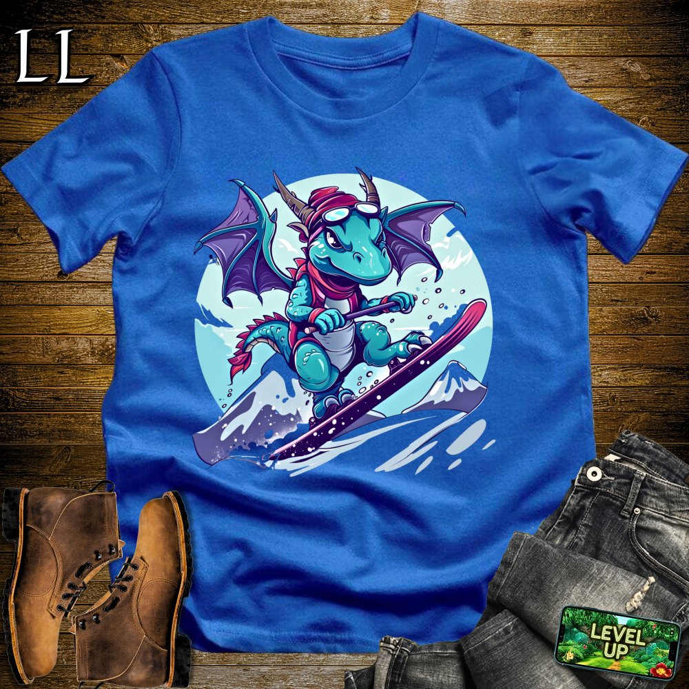 Snowboard Dragon Softstyle Tee - Royal - LegacyLayers