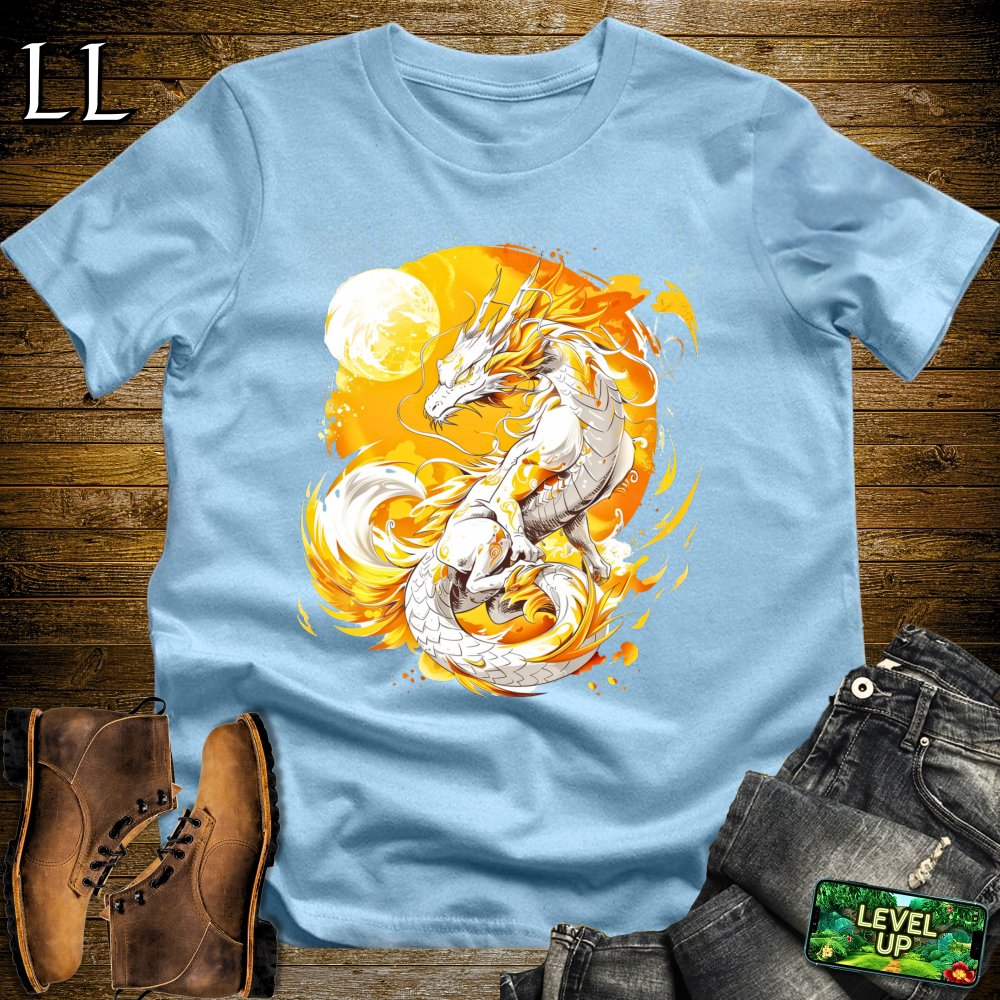 Solar Dragon Softstyle Tee - Light Blue - LegacyLayers