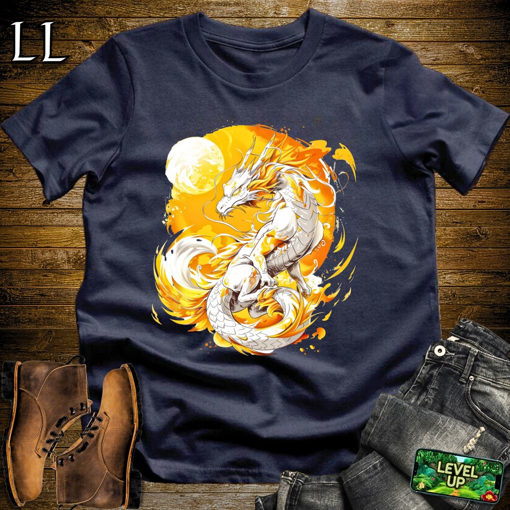 Solar Dragon Softstyle Tee - Navy - LegacyLayers