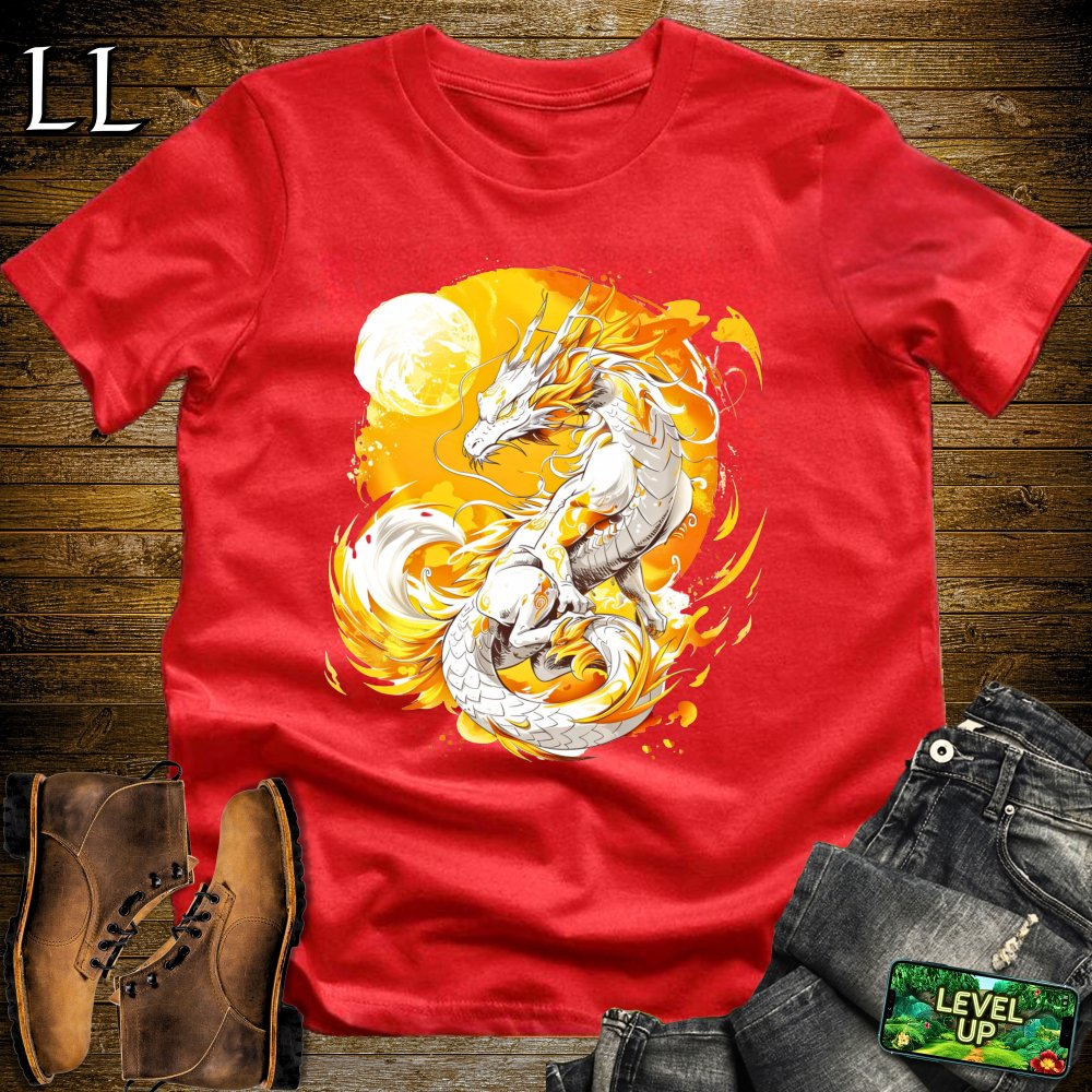 Solar Dragon Softstyle Tee - Red - LegacyLayers