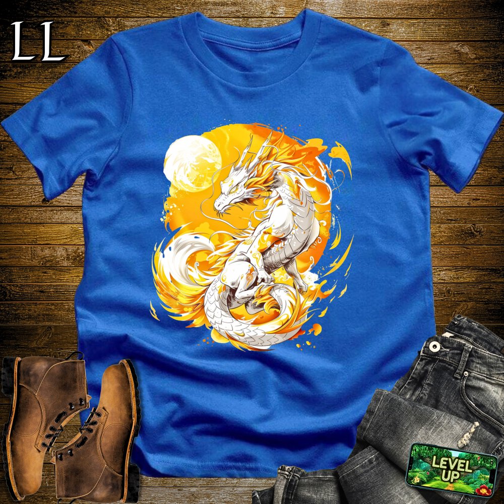 Solar Dragon Softstyle Tee - Royal - LegacyLayers