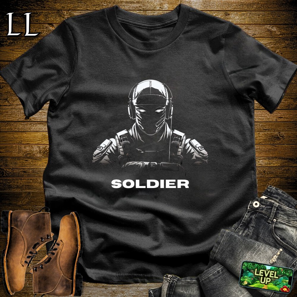 Soldier Softstyle Tee - Black - LegacyLayers