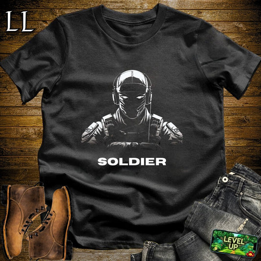 Soldier Softstyle Tee - Black - LegacyLayers