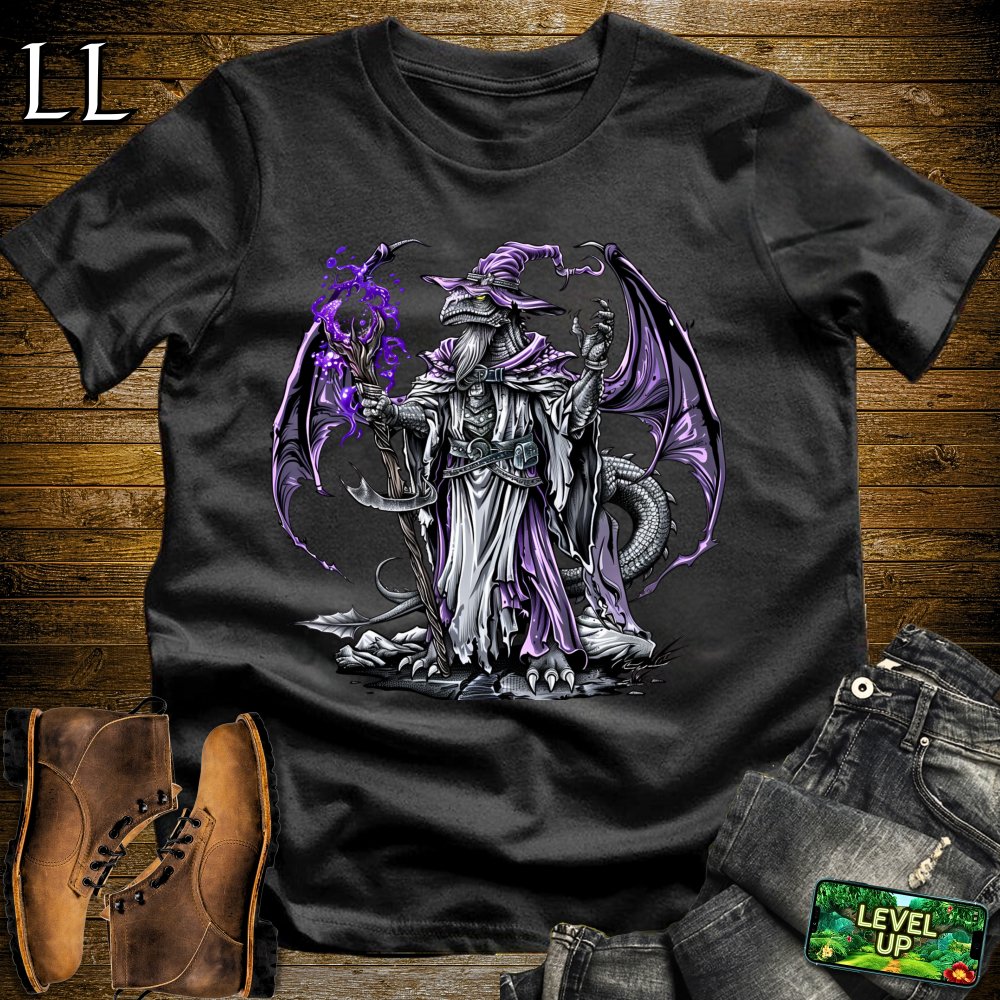 Sorcerer Dragon Softstyle Tee - Black - LegacyLayers