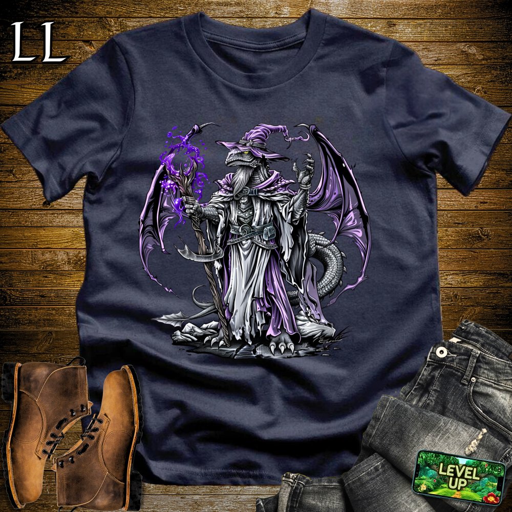 Sorcerer Dragon Softstyle Tee - Navy - LegacyLayers