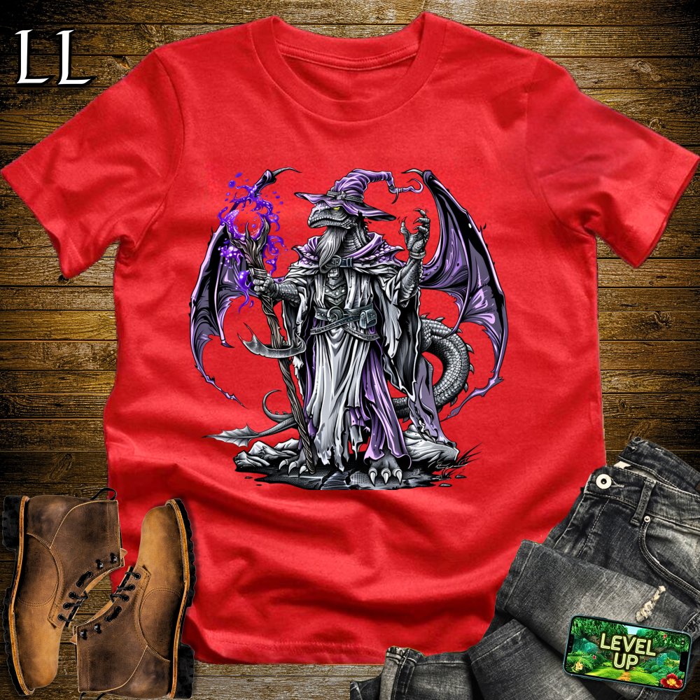 Sorcerer Dragon Softstyle Tee - Red - LegacyLayers