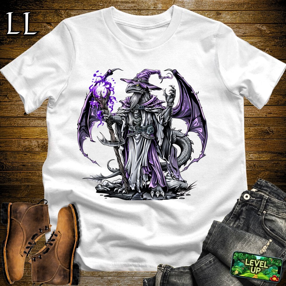 Sorcerer Dragon Softstyle Tee - White - LegacyLayers