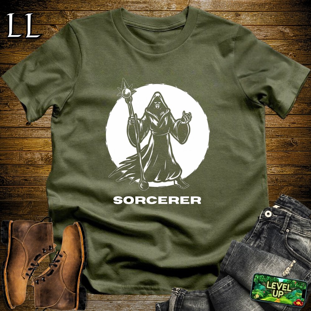 Sorcerer Softstyle Tee - Military Green - LegacyLayers