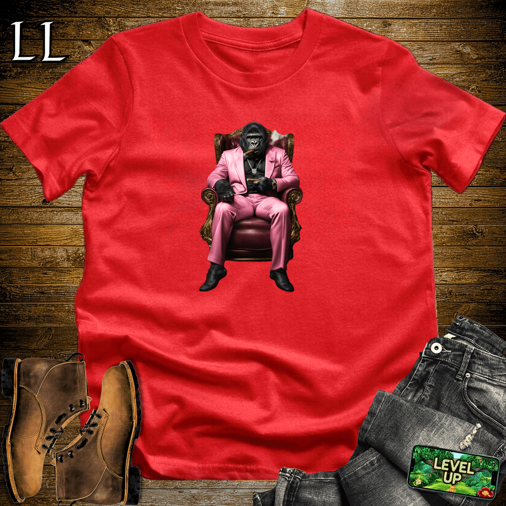 South Beach Cigar Gorilla Red | Gorilla Graphic Tee