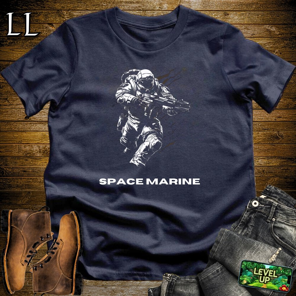 Space Marine Softstyle Tee - Navy - LegacyLayers