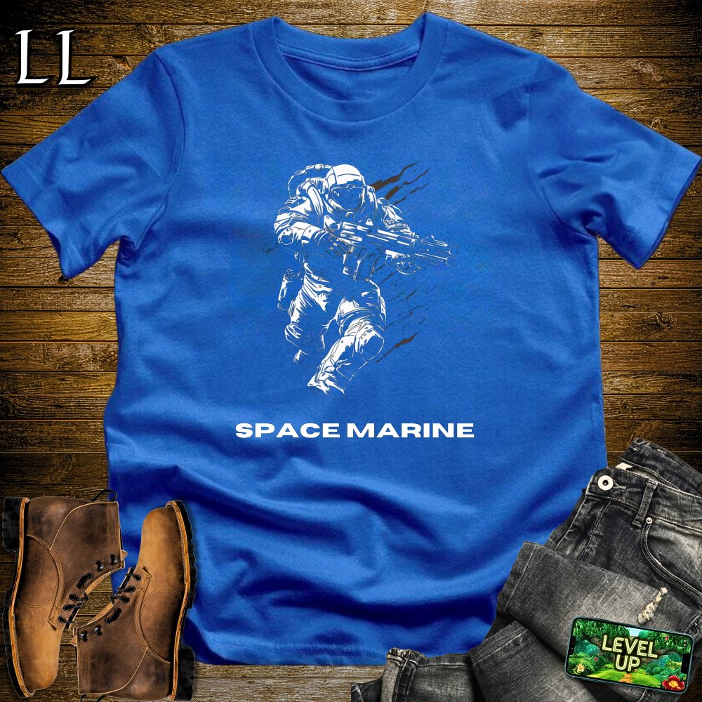 Space Marine Softstyle Tee - Royal - LegacyLayers