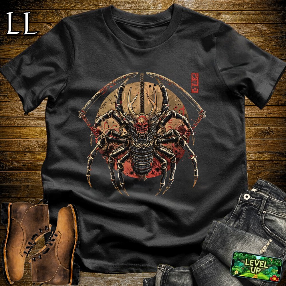 Spider Samurai Black | Arachnid Warrior Graphic Tee