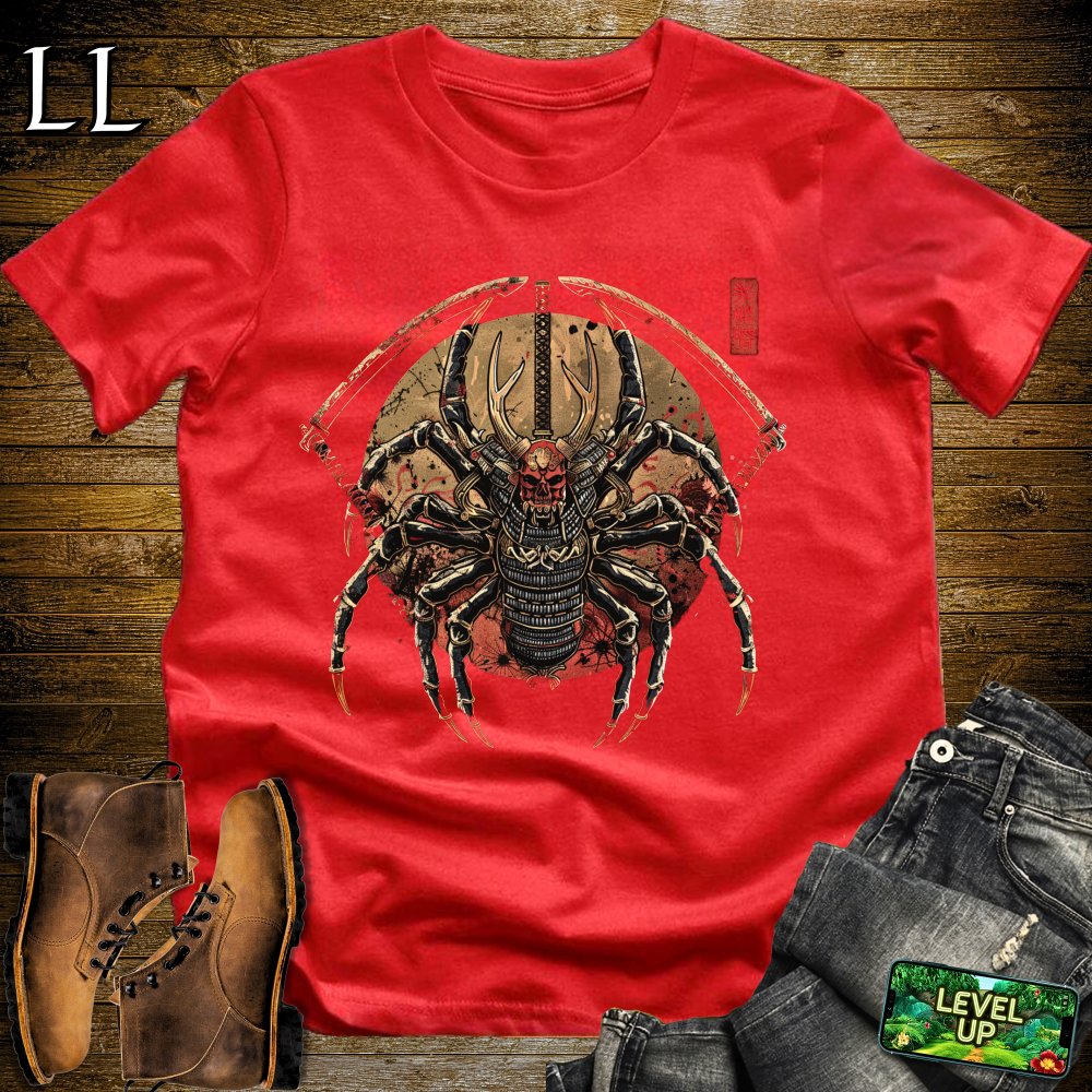 Spider Samurai Red | Arachnid Warrior Graphic Tee