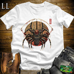 Spider Samurai White | Arachnid Warrior Graphic Tee