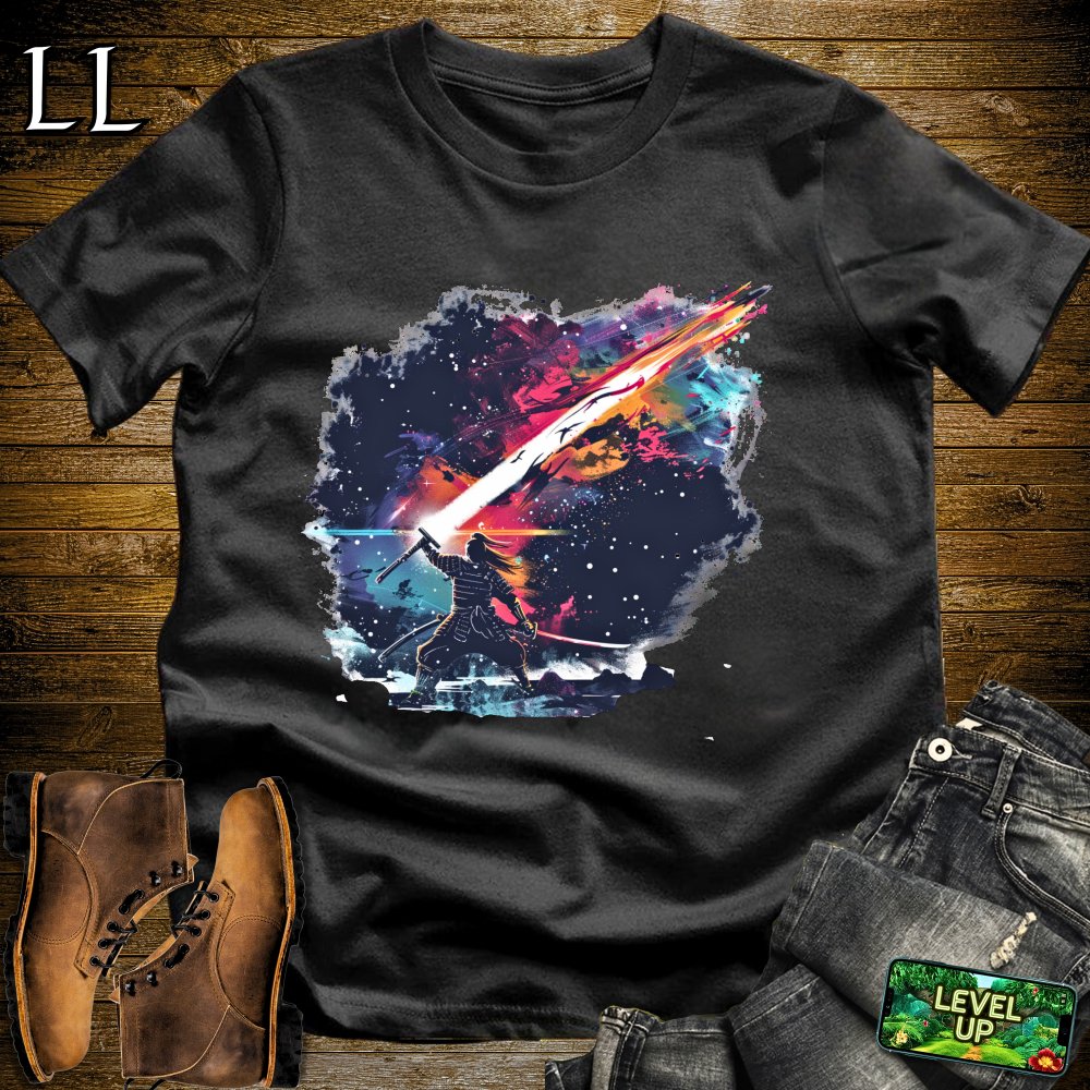 Star Destroyer Samurai Black | Sci-Fi Warrior Tee