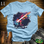 Star Destroyer Samurai Light Blue | Sci-Fi Warrior Tee