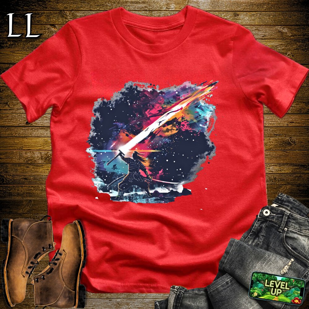 Star Destroyer Samurai Red | Sci-Fi Warrior Tee