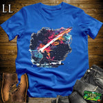 Star Destroyer Samurai Royal | Sci-Fi Warrior Tee