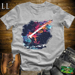 Star Destroyer Samurai Sport Grey | Sci-Fi Warrior Tee