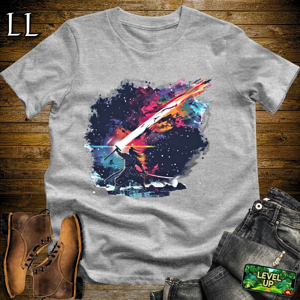 Star Destroyer Samurai Sport Grey | Sci-Fi Warrior Tee