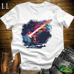 Star Destroyer Samurai White | Sci-Fi Warrior Tee
