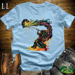 Star Slicer Samurai Light Blue | Space Warrior Graphic Tee
