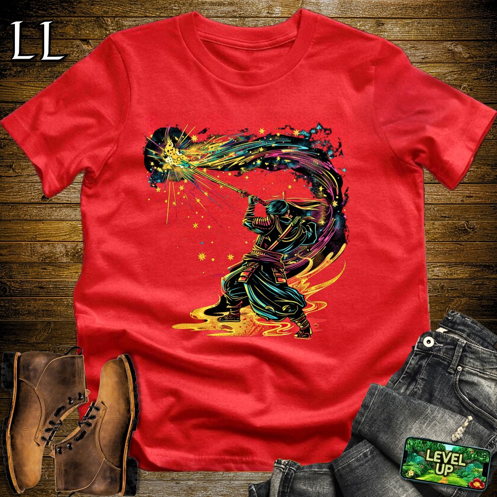 Star Slicer Samurai Red | Space Warrior Graphic Tee