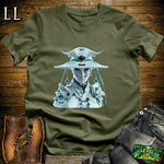 Starfleet Samurai Military Green | Space Explorer Warrior Tee