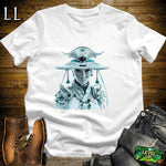 Starfleet Samurai White | Space Explorer Warrior Tee