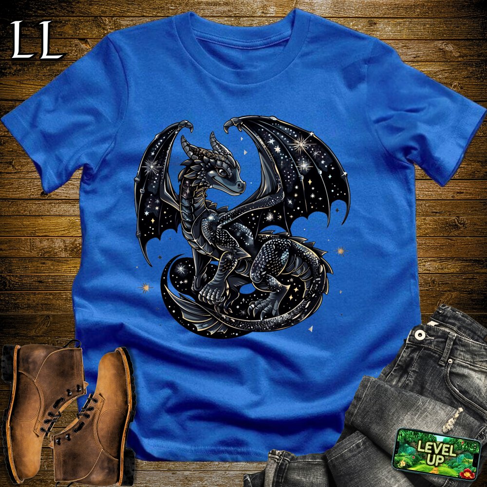 Starry Night Dragon Softstyle Tee - Royal - LegacyLayers