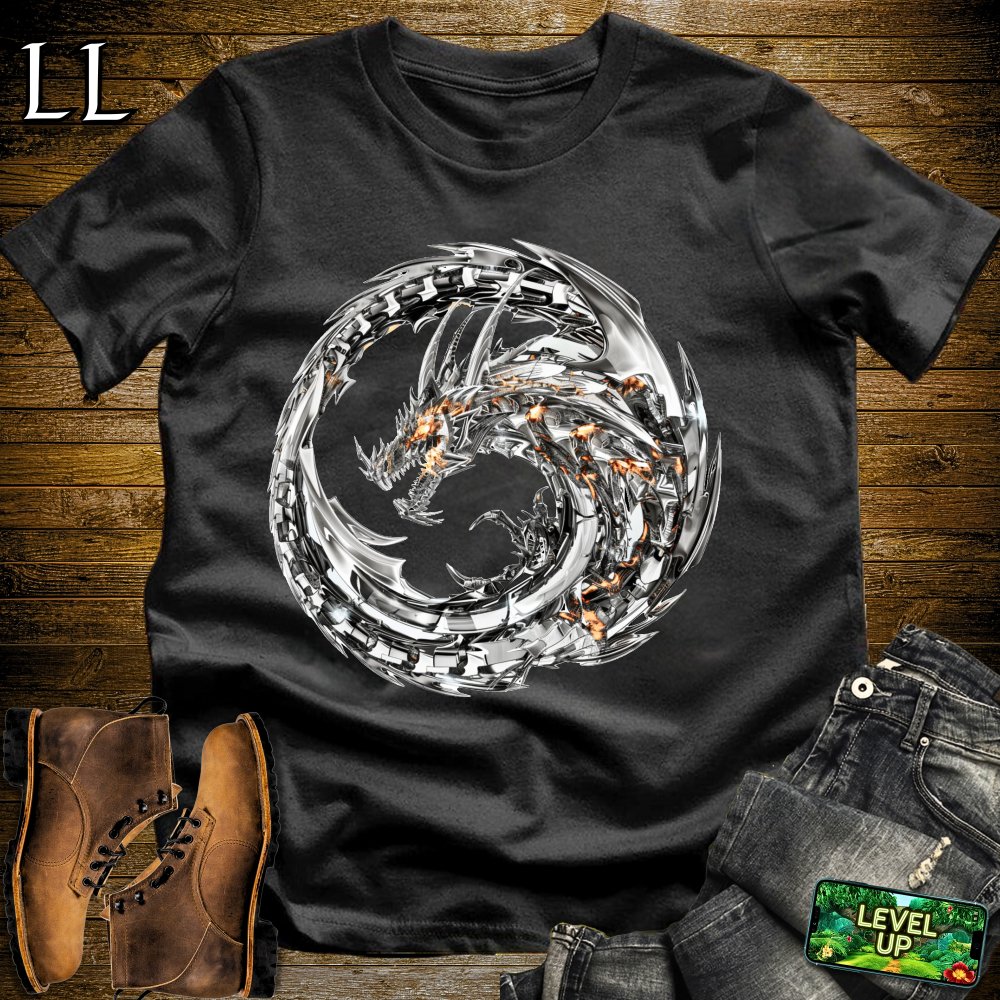 Steel Dragon Softstyle Tee - Black - LegacyLayers