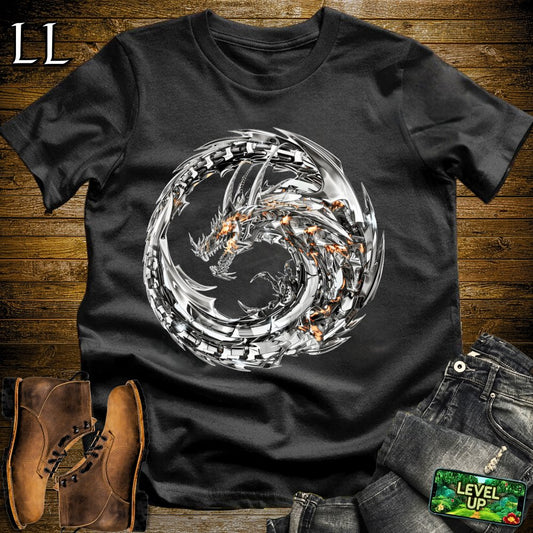 Steel Dragon Softstyle Tee - Black - LegacyLayers