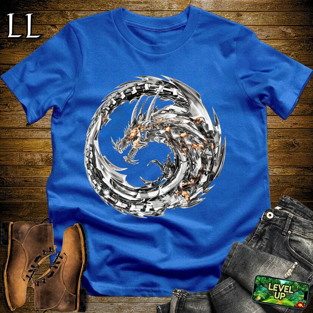 Steel Dragon Softstyle Tee - Royal - LegacyLayers