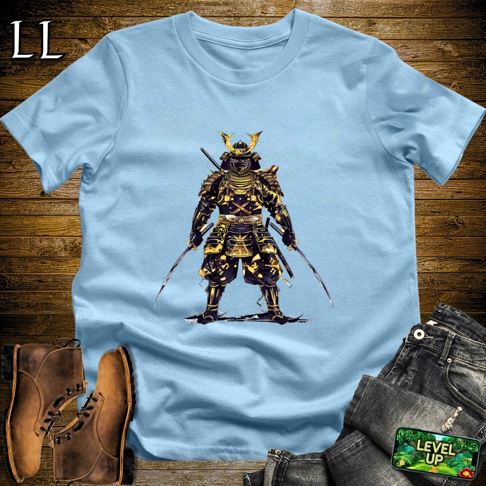Stinging Bee Samurai Light Blue | Nature Warrior Graphic Tee
