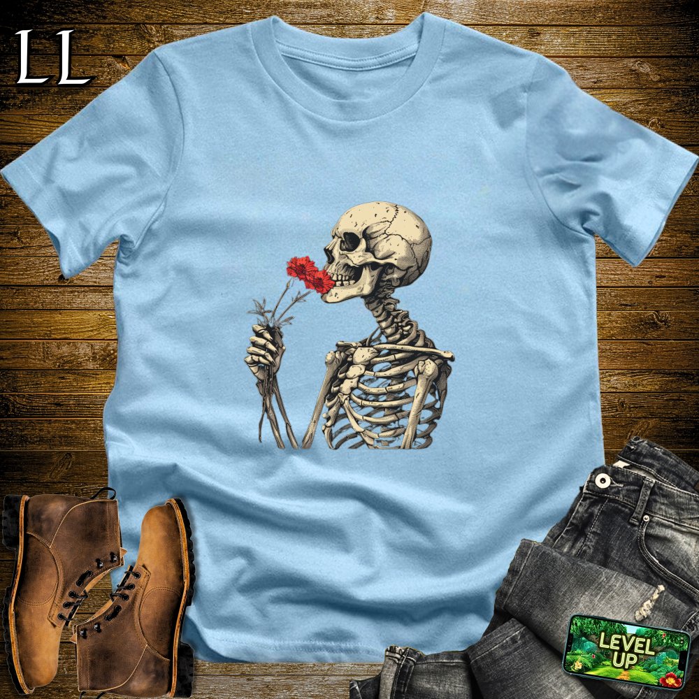 Stop and Smell the Roses Forever Reaper Softstyle Tee - Light Blue - LegacyLayers