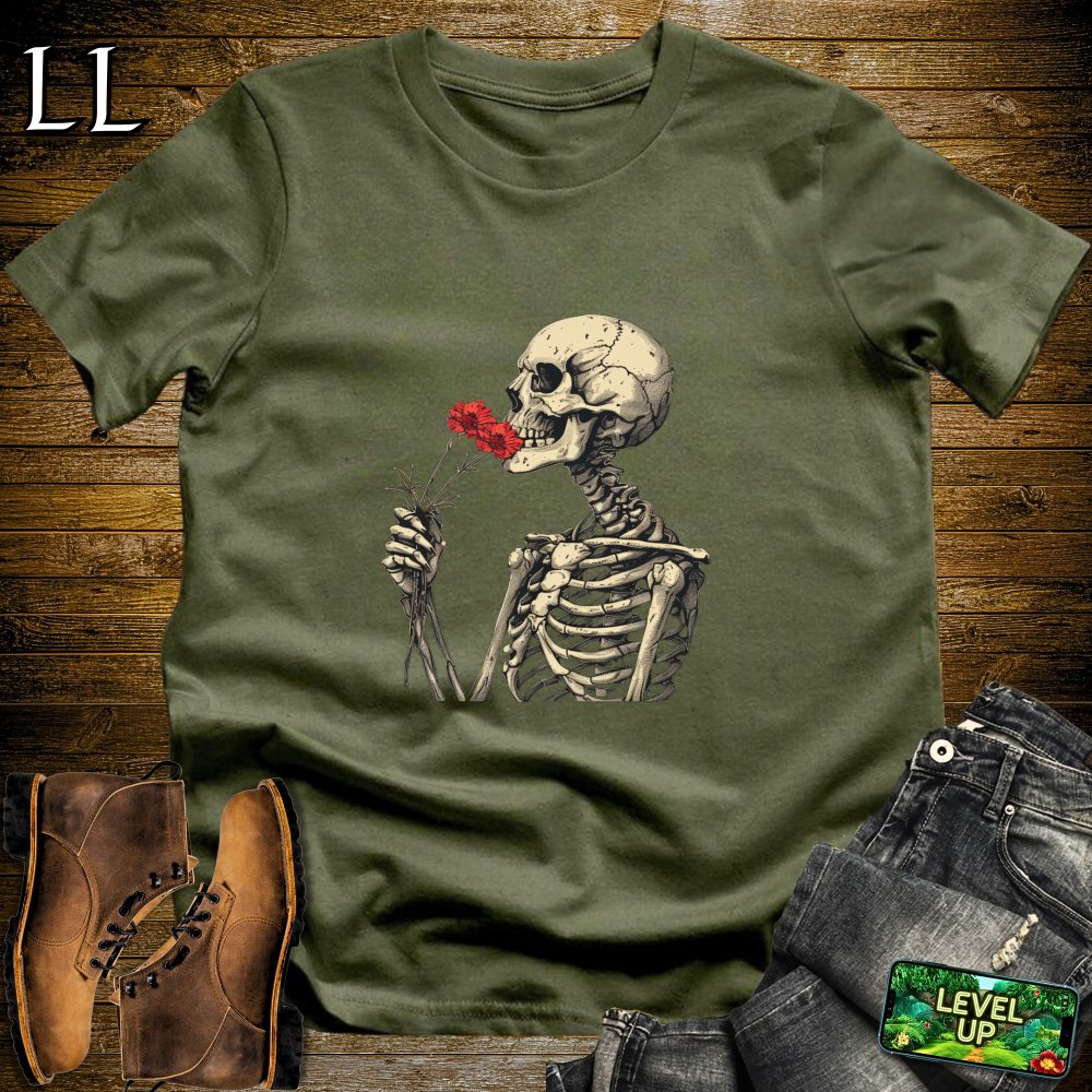 Stop and Smell the Roses Forever Reaper Softstyle Tee - Military Green - LegacyLayers