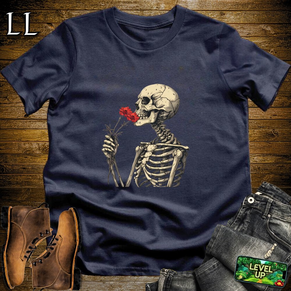 Stop and Smell the Roses Forever Reaper Softstyle Tee - Navy - LegacyLayers