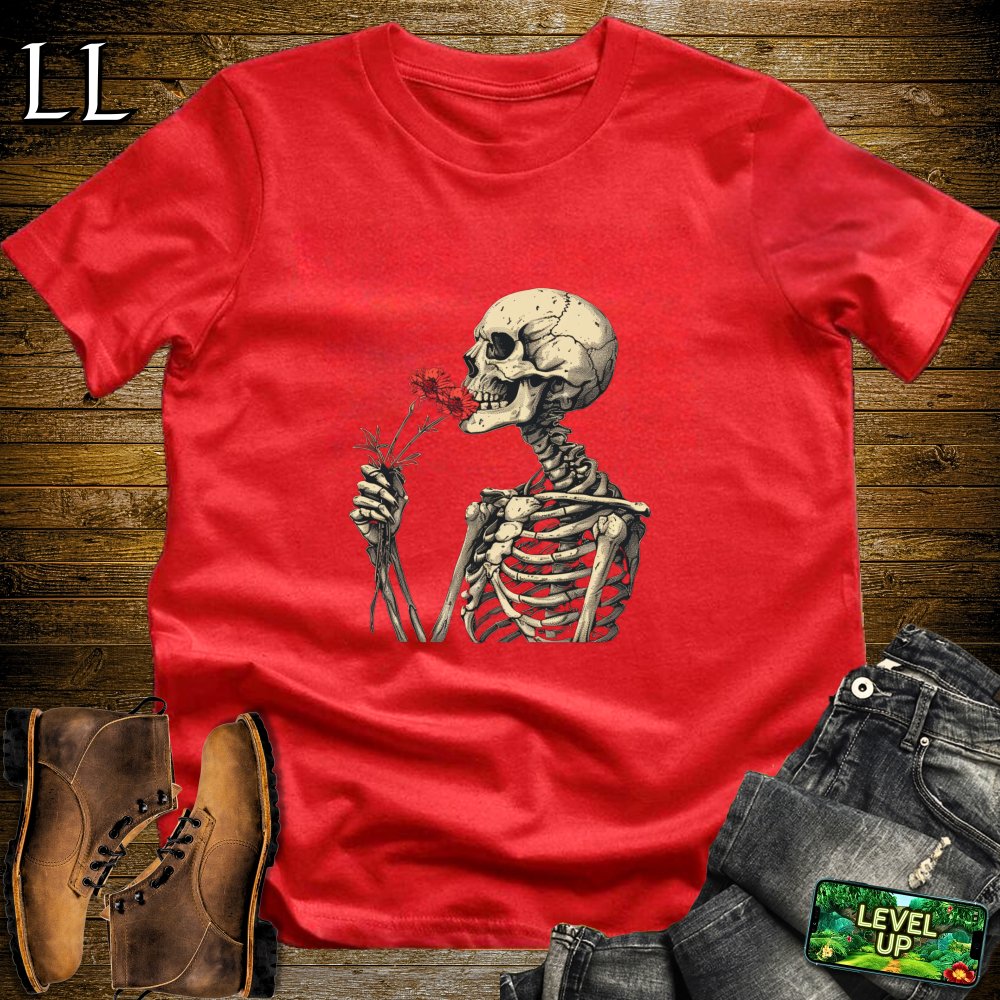 Stop and Smell the Roses Forever Reaper Softstyle Tee - Red - LegacyLayers