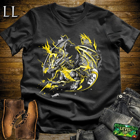 Storm Thunder Dragon Softstyle Tee - Black - LegacyLayers